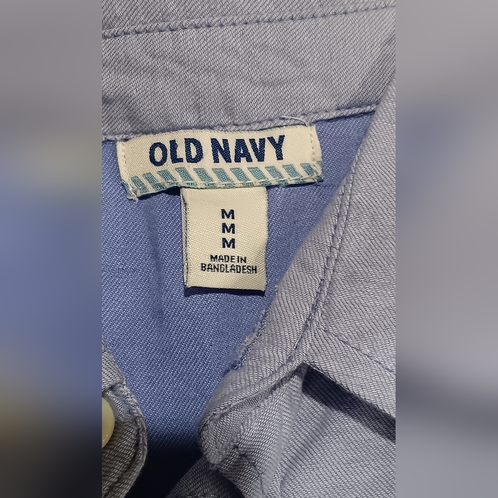 Old Navy Boy's Long Sleeve Classic Dress Shirt 100% Cotton NWT Size M(8) - Picture 7 of 10